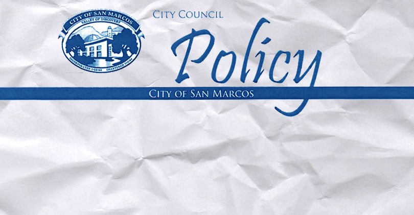 City Council Policy